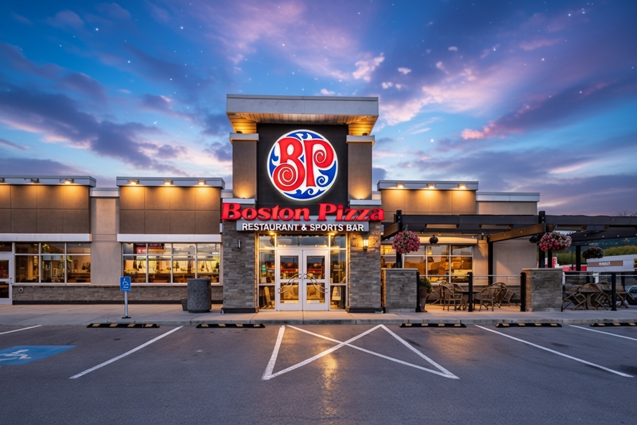 exterior shot of Boston Pizza
