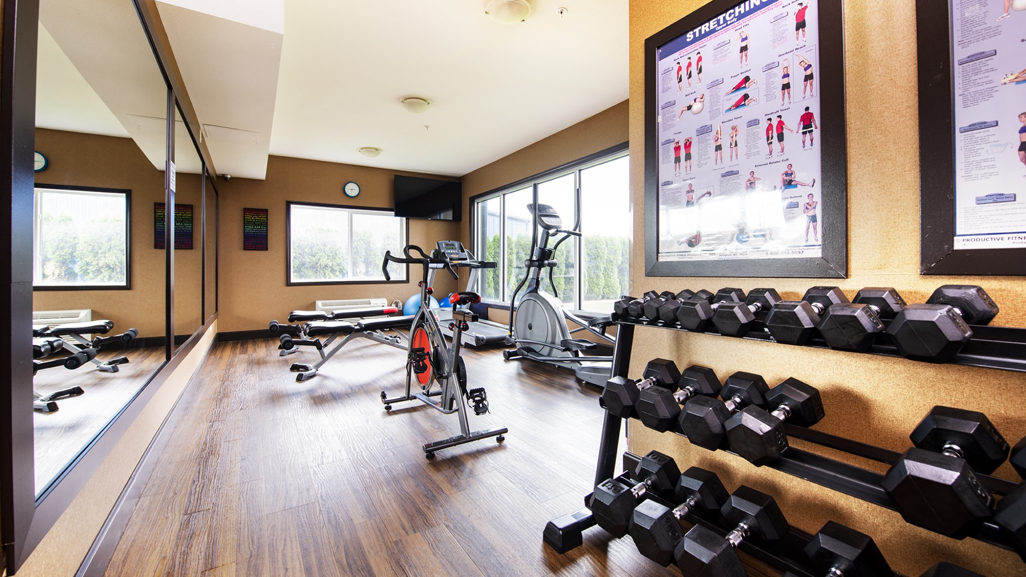 gym at the prestige hotel cranbrook
